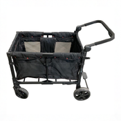 Shop Wonderfold W4 Elite Stroller Wagon, 2025, Black with Red Stitching at GoodBuy Gear