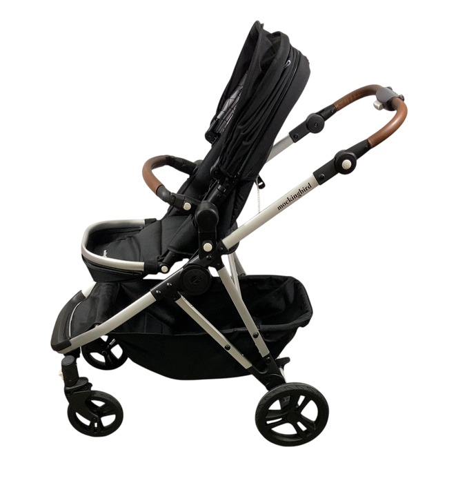 Shop Mockingbird Single to Double 2.0 Stroller, 2025, Black, Silver With Penny Leather, Windowpane at GoodBuy Gear