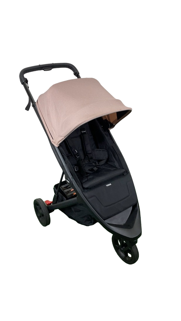 Thule Spring Thule Spring Stroller, 2024, Black, Misty Rose — GoodBuy Gear