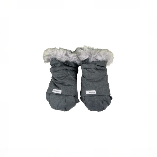 Shop 7 A.M. Enfant WarmMuffs, Heather Grey Dark Artic Faux Fur Tundra Push at GoodBuy Gear