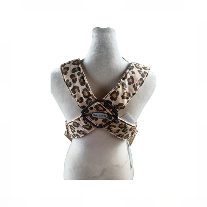 Shop BabyBjorn Baby Carrier Mini, Beige/Leopard Cotton at GoodBuy Gear