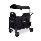 Shop Wonderfold W4 Elite Stroller Wagon, 2025, Black with Red Stitching at GoodBuy Gear