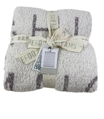 Shop Barefoot Dreams CozyChic ABC Blanket, Ocean/Cream at GoodBuy Gear