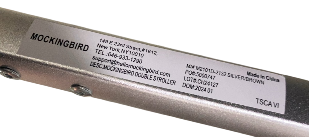 Shop Mockingbird Single to Double 2.0 Stroller, 2024, Black, Silver With Penny Leather, Windowpane at GoodBuy Gear