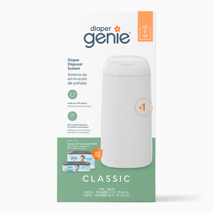 Shop Diaper Genie Classic Diaper Pail Gift Set, with 2 Refills at GoodBuy Gear