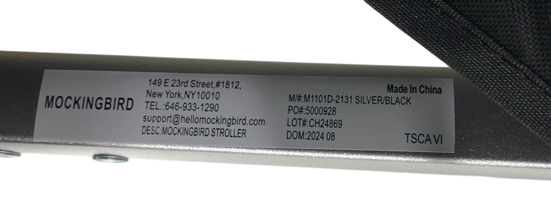 Shop Mockingbird Single to Double 2.0 Stroller, 2024, Bloom, Silver With Black Leather, Watercolor Drops at GoodBuy Gear