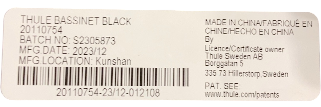 Shop Thule Urban Glide Bassinet, Black at GoodBuy Gear