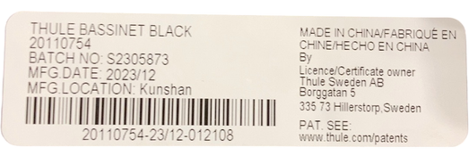 Shop Thule Urban Glide Bassinet, Black at GoodBuy Gear