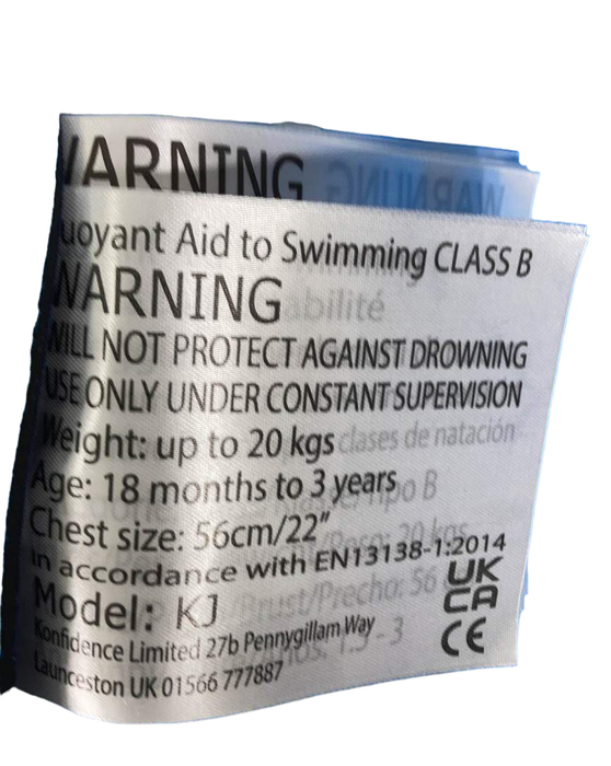 Shop Konfidence Original Swim Jacket, Small( 1.5-3 years), Blue Palm Maui at GoodBuy Gear