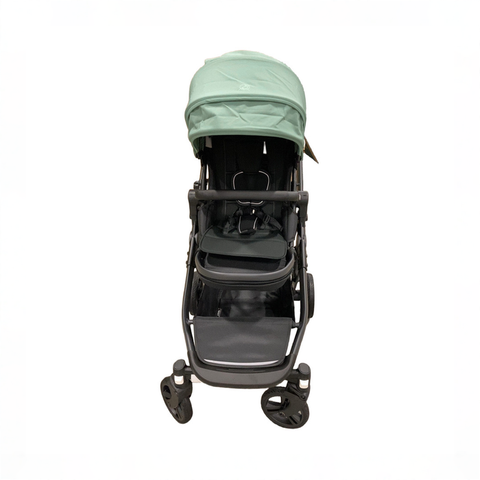 Shop Mockingbird Single to Double 3.0 Stroller, 2025, Charcoal with Black Leather, Sage at GoodBuy Gear