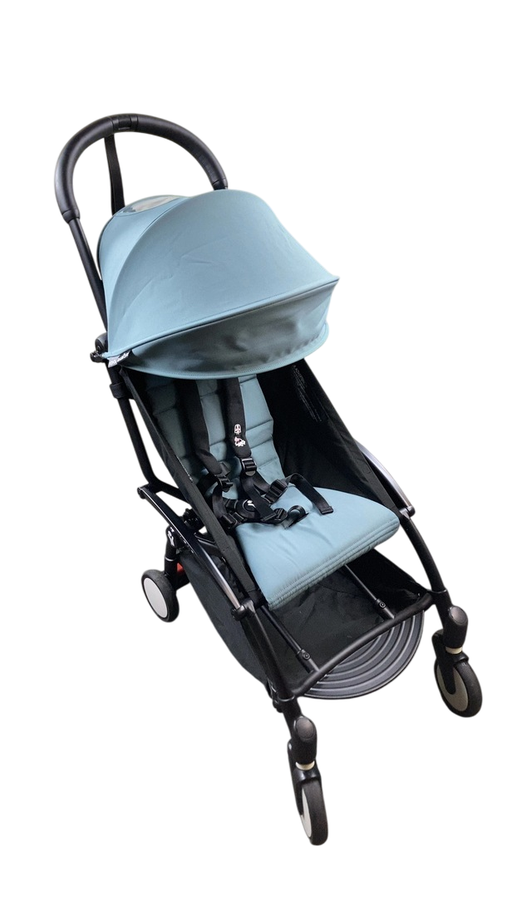 Shop Babyzen YOYO2 Complete Stroller, 2022, Black with Aqua at GoodBuy Gear