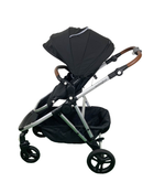 secondhand Mockingbird Single to Double Stroller, Silver with Penny Leather, Windowpane, Black , 2024