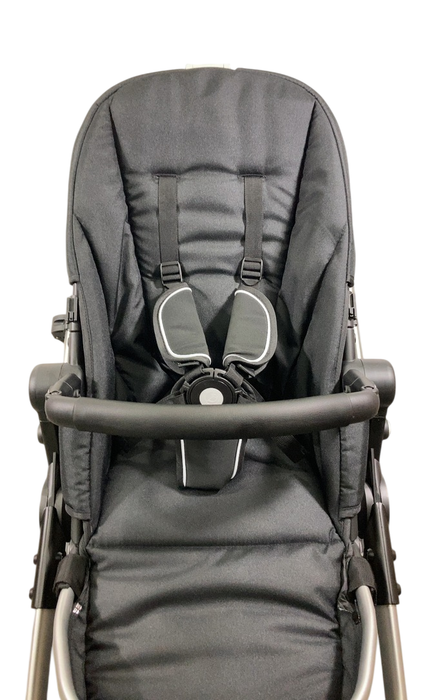 Shop Mockingbird Single to Double 2.0 Stroller, 2024, No Canopy, No Canopy, Silver With Black Leather at GoodBuy Gear