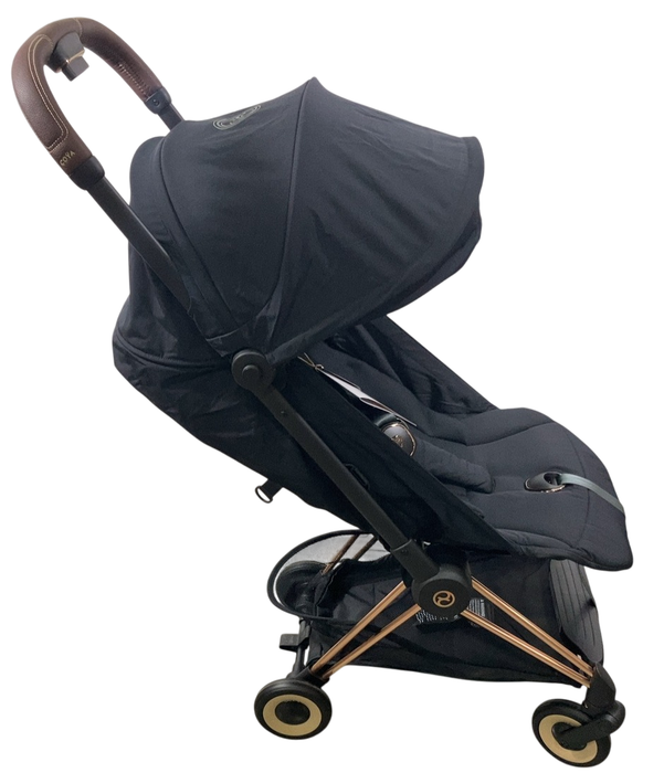 Shop Cybex Coya Stroller, 2024, Rose Gold, Sepia Black at GoodBuy Gear