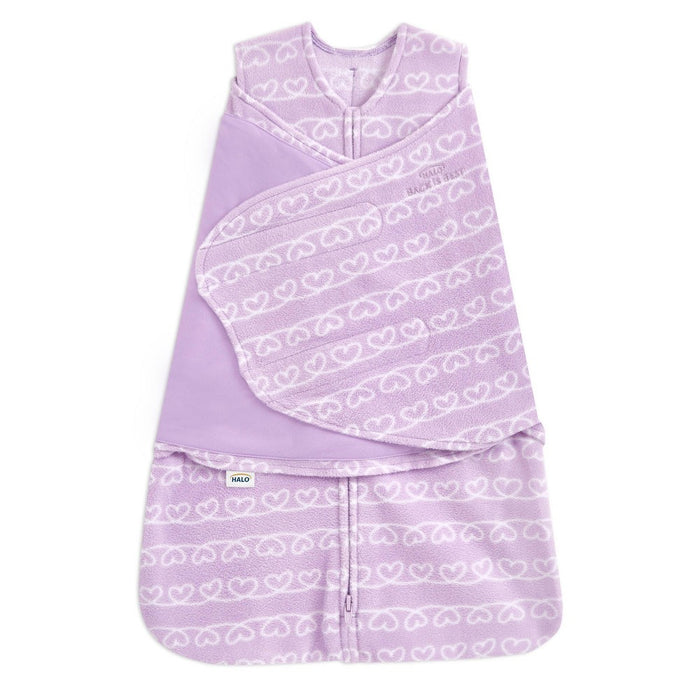 Halo Micro-Fleece Swaddle, Small, Heartline
