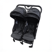 Shop Mompush Lithe Double Stroller, 2026, Black at GoodBuy Gear