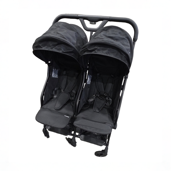 Shop Mompush Lithe Double Stroller, 2026, Black at GoodBuy Gear