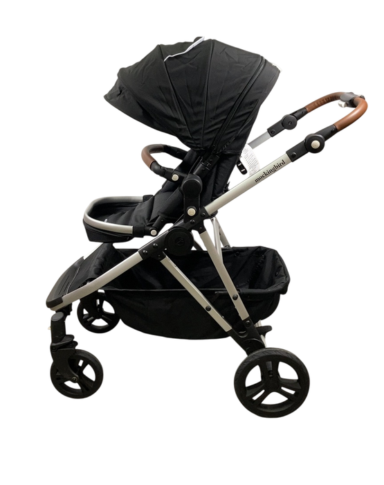 Shop Mockingbird Single to Double 2.0 Stroller, 2024, Black, Silver With Penny Leather, Windowpane at GoodBuy Gear