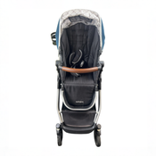 Shop Mockingbird Single to Double Stroller, 2021, Sea, Silver with Brown Leather, Windowpane at GoodBuy Gear