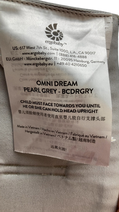 Shop Ergobaby Omni Dream Baby Carrier, Pearl Grey at GoodBuy Gear