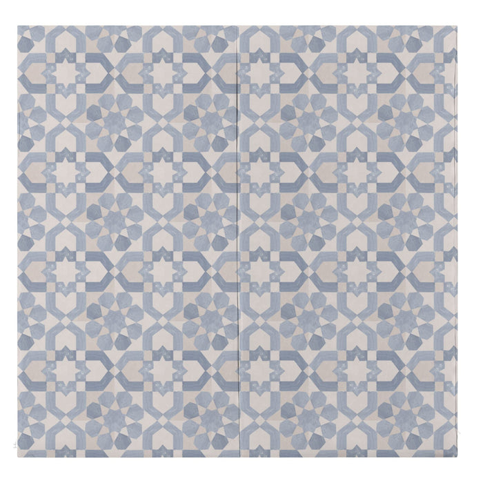 Toki Mats Padded Play Mat, Blue Tile Vegan Leather Mat