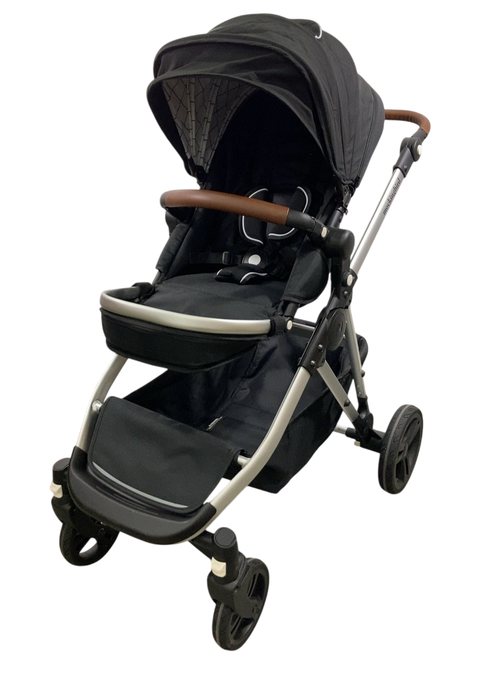 Shop Mockingbird Single to Double 2.0 Stroller, 2024, Black, Silver With Penny Leather, Windowpane at GoodBuy Gear