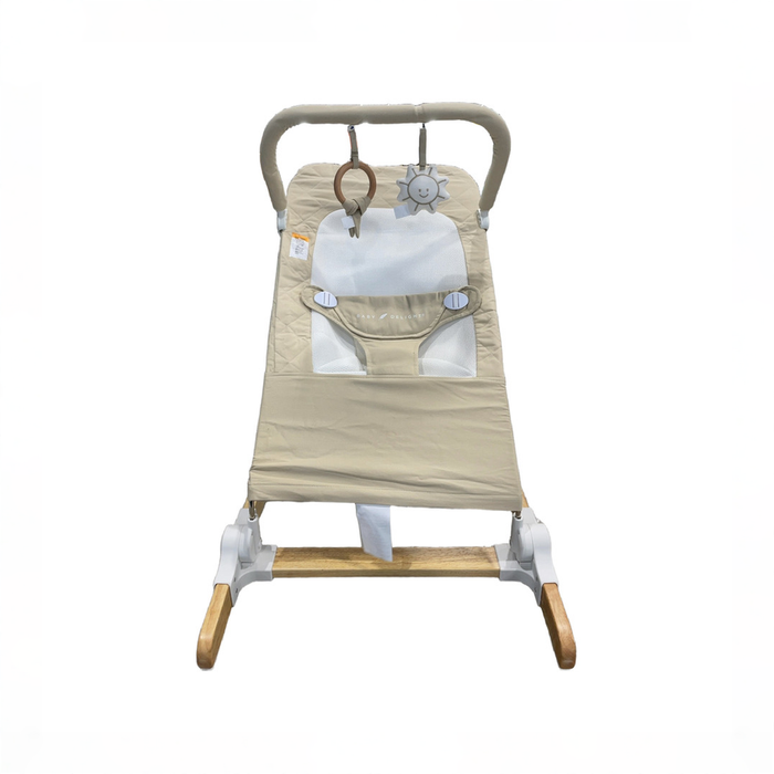 Shop Baby Delight Heirloom Aspen Wood Bouncer, Organic Oat at GoodBuy Gear