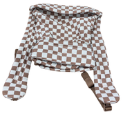 Shop Mabē The Monarch Carrier, Mocha Check at GoodBuy Gear