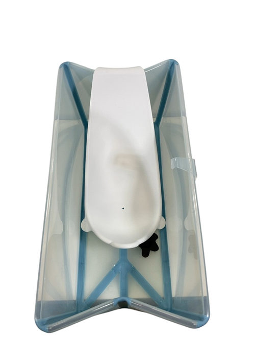 Shop Stokke Flexi Bath Bundle Pack, Regular, Transparent Ocean Blue at GoodBuy Gear