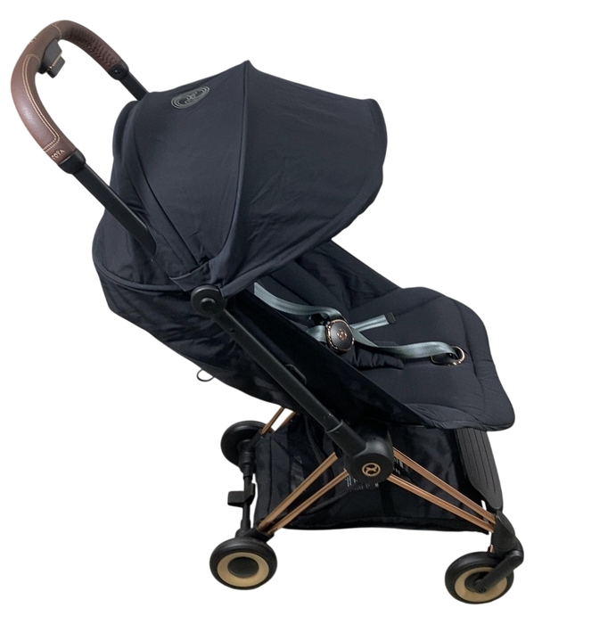 Shop Cybex Coya Stroller, 2023, Rose Gold, Sepia Black at GoodBuy Gear