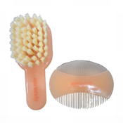 Shop Sprucely Brush And Comb Set, Cantaloupe at GoodBuy Gear