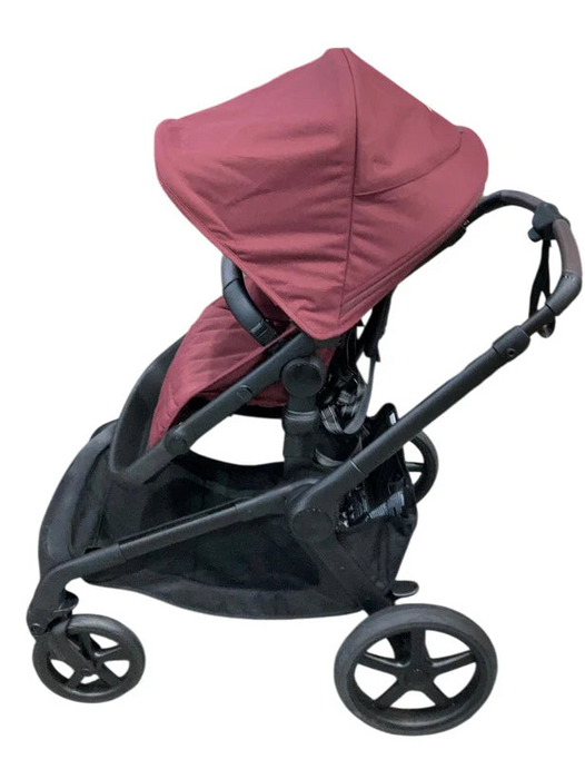 Bugaboo Kangaroo Single To Double Stroller, 2024, Black, Dark Cherry, Dark Cherry