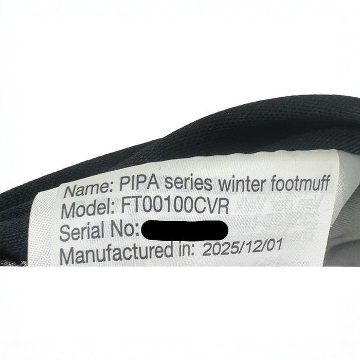 Shop Nuna Pipa Series Winter Footmuff, Caviar at GoodBuy Gear