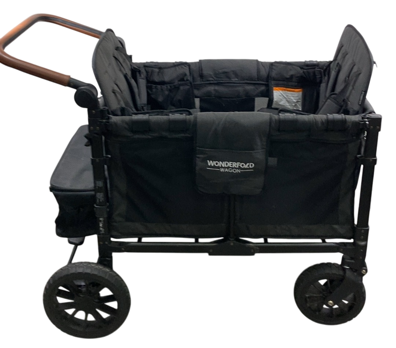 Shop Wonderfold W4 Luxe Quad Stroller Wagon, 2021, Volcanic Black at GoodBuy Gear