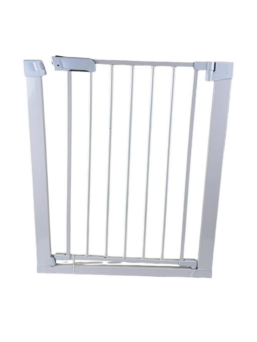 Shop BABELIO Pressure Mounted Metal Baby Gate, White, 1 Piece, Door at GoodBuy Gear