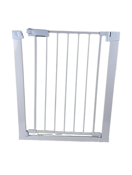 Shop BABELIO Pressure Mounted Metal Baby Gate, White, 1 Piece, Door at GoodBuy Gear