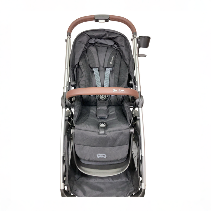 Shop Cybex Gazelle S Modular Stroller, 2024, Moon Black, Silver Frame at GoodBuy Gear