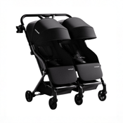Shop Mompush Lithe Double Stroller, 2026, Black at GoodBuy Gear
