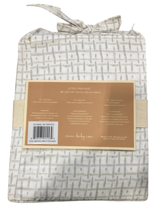 Shop Crane Baby Crib Fitted Sheet, Hashtag at GoodBuy Gear