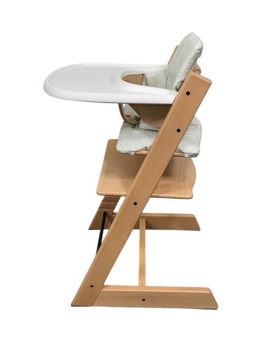 Shop Stokke Tripp Trapp Complete High Chair, Natural, Mosaic Green, 2 at GoodBuy Gear