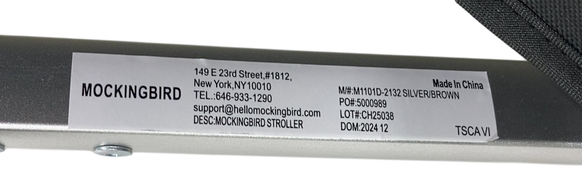 Shop Mockingbird 2.0 Single to Double Stroller Frame, Silver With Penny Leather, 2024 at GoodBuy Gear