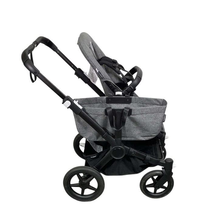 Shop Bugaboo Donkey 5 Mono Stroller, Black, Grey Melange, 2024, No Canopy at GoodBuy Gear