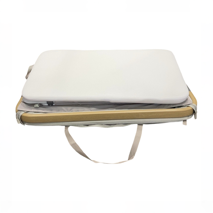 Shop Tutti Bambini CoZee Air Bedside Bassinet, Oak/Sterling Silver at GoodBuy Gear