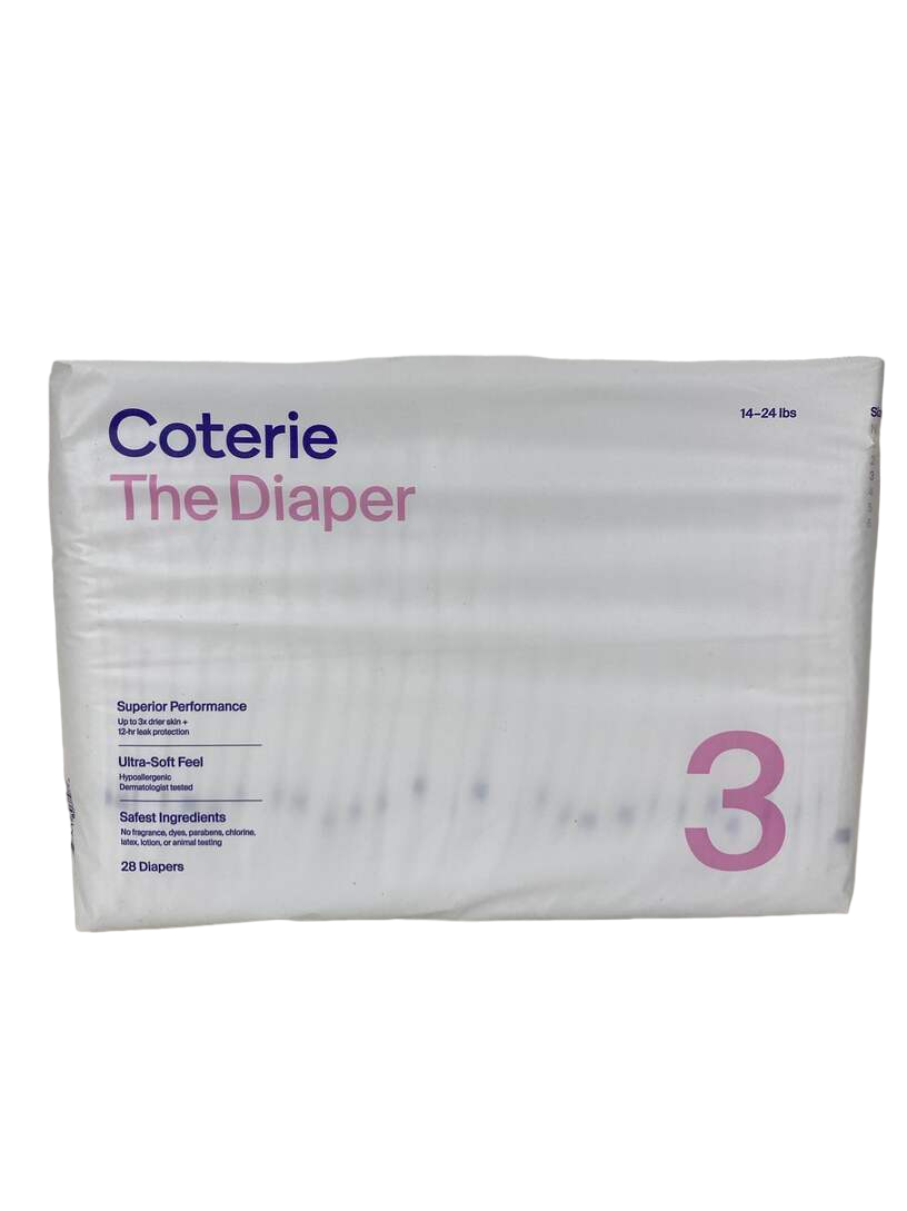 Coterie Size 3 Diapers, 28ct — GoodBuy Gear