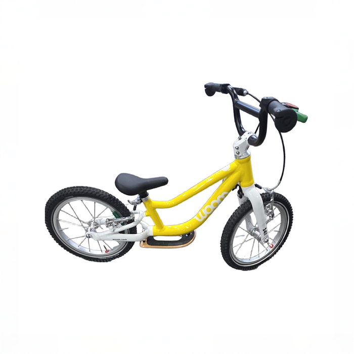 Shop Woom GO 1 Plus Balance Bike, Vibrant yellow at GoodBuy Gear