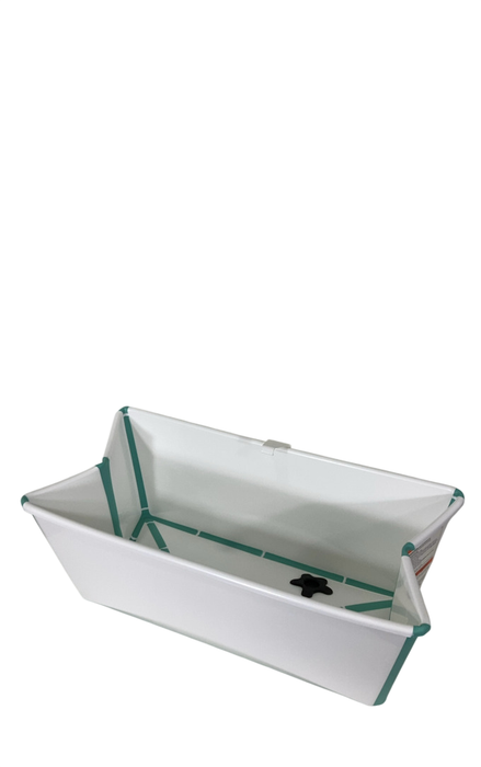 Shop Stokke Flexi Bath Foldable Baby Bathtub, Regular, White Aqua at GoodBuy Gear