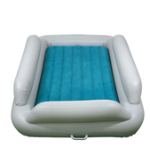 Shop SlumberPod SlumberTot Inflatable Toddler Bed, Gray/Teal at GoodBuy Gear