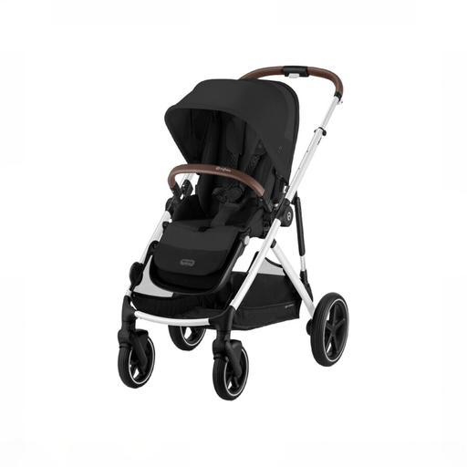 Shop Cybex Gazelle S Modular Stroller, 2025, Moon Black, Silver Frame at GoodBuy Gear