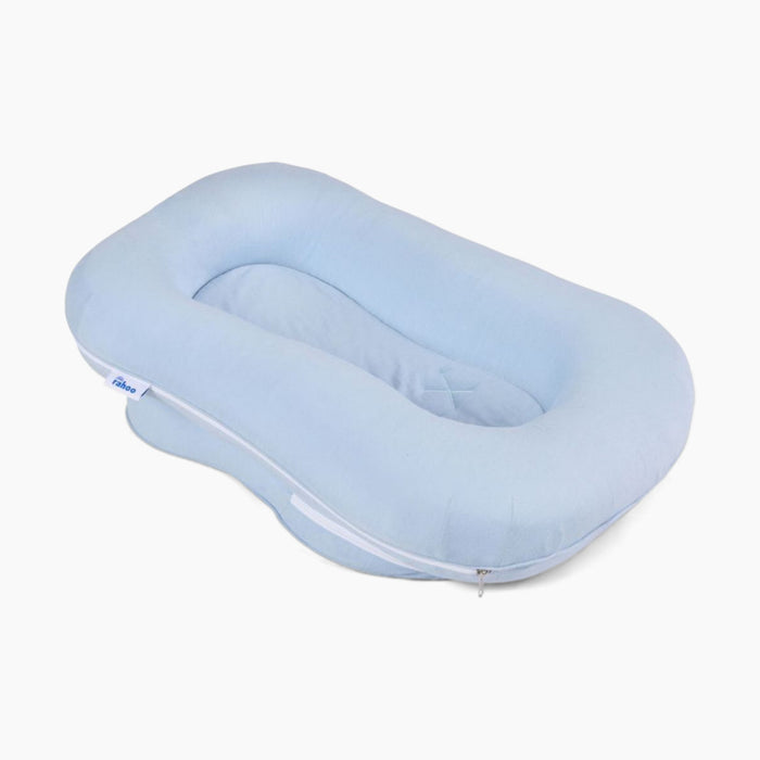 Shop Rahoo Baby Learn & Lounge 3-in-1 Newborn Lounger, Blue Fog at GoodBuy Gear