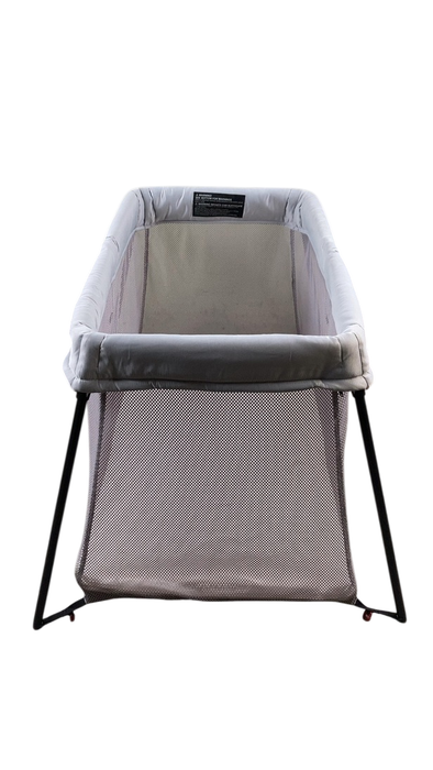 Shop BabyBjorn Travel Crib Light Bundle with Fitted Sheet, Silver at GoodBuy Gear
